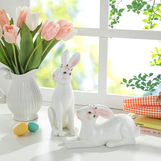Glitzhome® Easter Bunny Table Décor Set